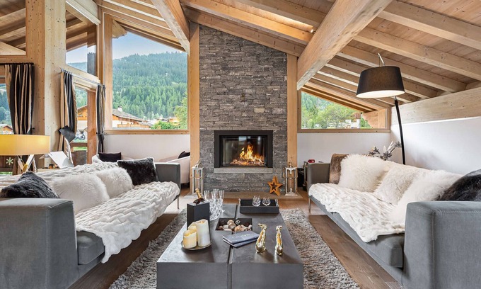 Le Praz Chalet De Esquí | Chalet de Lujo con Piscina, Sauna y Hammam en Courchevel