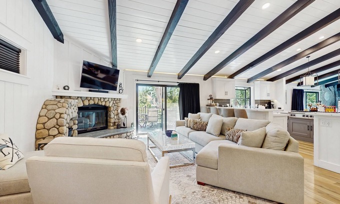 Lake Arrowhead Casa | Luxury dog friendly, lakeside escape w/private hot tub & grill - walk to lake