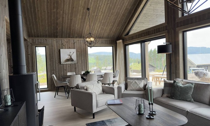 Nes Casa | Casa de vacaciones de lujo, esquí, sauna, oficina remota.