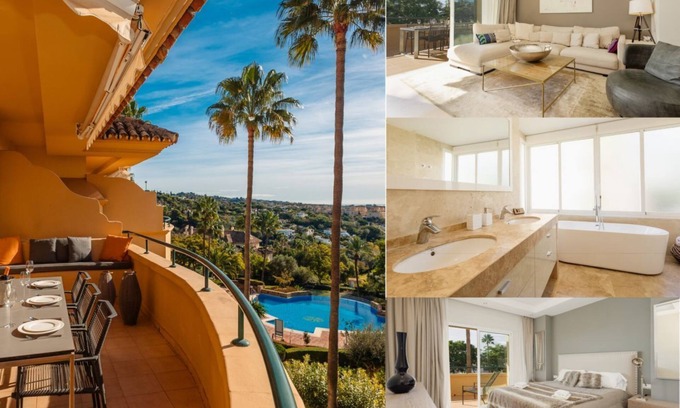 Elviria Apartamento | Lujoso apartamento vacacional con vistas al mar en Elviria Hills