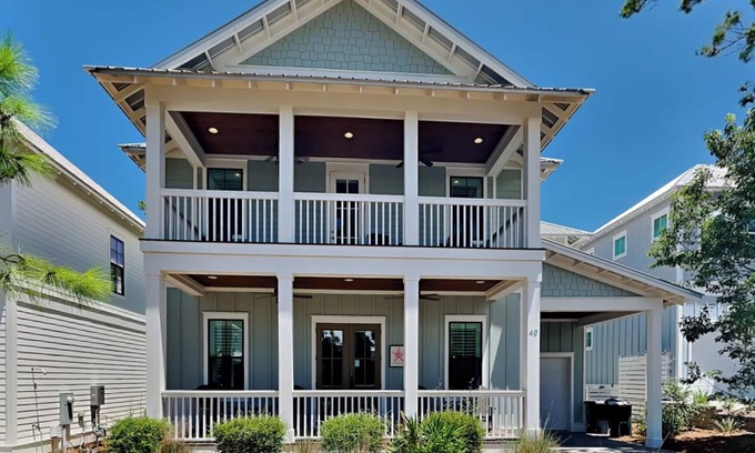 Lakeside at Blue Mountain Beach Casa | Luxury Home, Close to Beach with Golf Cart + Community Pool