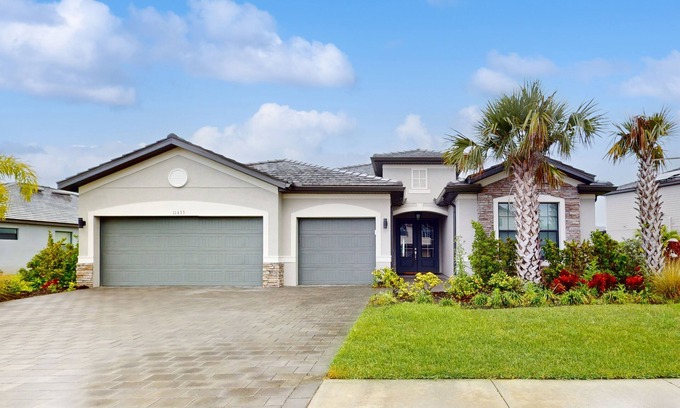 Gateway Casa | Luxury lake view home with pool, hot tub, athletic courts, & gym - dog-friendly