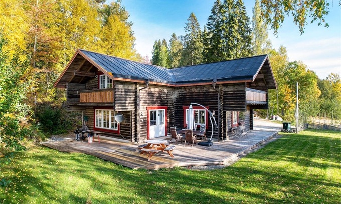Bergsjo Cabina | Luxury log cabin (hot tub, wood stove, nature & northern lights) - Gränsfors 354