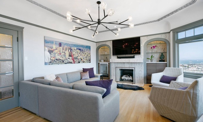 Russian Hill Apartamento | Ático nuevo de lujo de 2 dormitorios y 2 baños con oficina