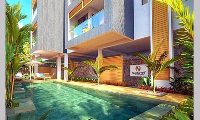 Flic-en-Flac Apartamento | NUEVA lujoso apartamento de 2 minutos VISTA PLAYA MAR 3 DORMITORIOS PISCINA JACUZZI WIFI