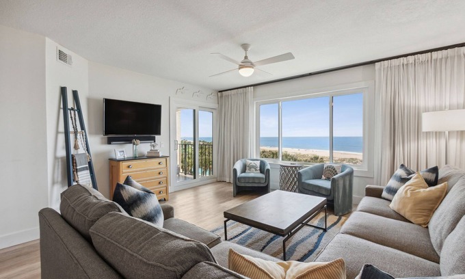 Fernandina Beach Condominio | Luxury Oceanfront | Double Balconies| Both Bedrooms Oceanfront | Completely Remodeled