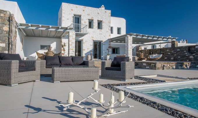 Chrissi Akti Villa | Luxury Paros Villa | Superior Villa | Private Pool | Stunning Interior | 7 BDR | Tserdakia