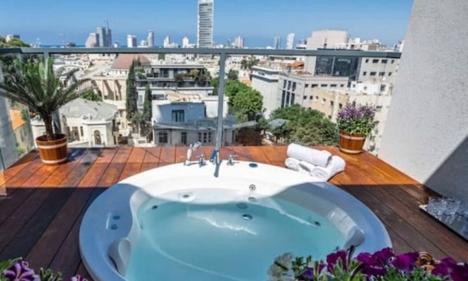 Tel Aviv Apartamento | Ático de lujo con jacuzzi en Rothschild
