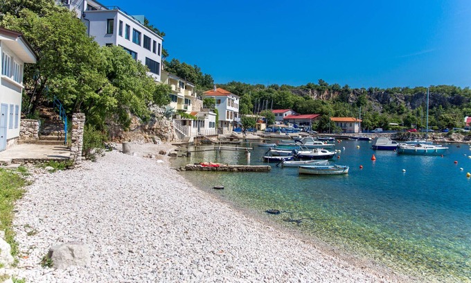 Zurkovo Villa | villa piscina lujo que sólo unos pasos de mar Adriático con una vista al mar panorámica