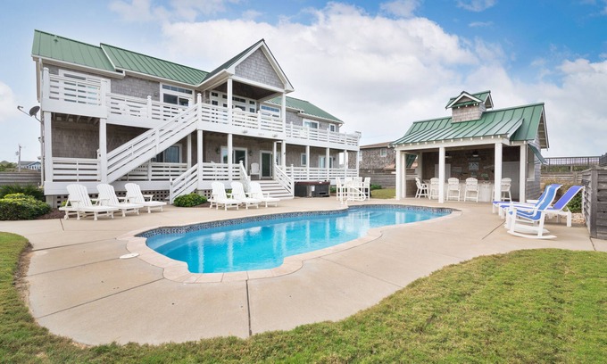 Southern Shores Casa | Serie Signature | 7 dormitorios | Orillas del sur | Frente al mar | 16 plazas