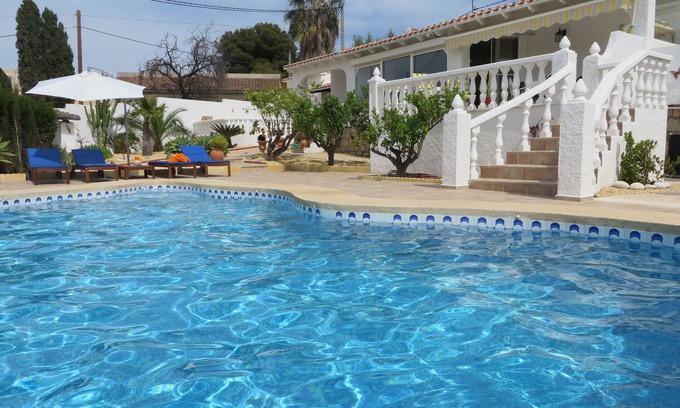 El Albir Villa | Lujo, soleado 3 dormitorios, piscina privada, zona de barbacoa, WIFI, AIRCO completo, ¡VISTA!