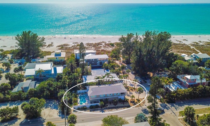 Anna Maria Casa | Playa de lujo de lujo a pocos pasos del Golfo de México, piscina climatizada, spa y cabaña