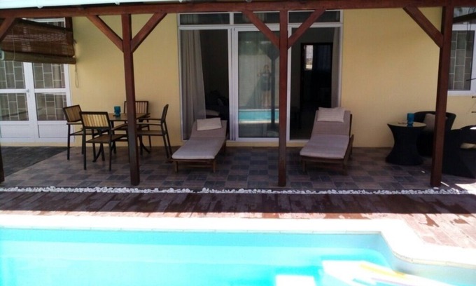 Pointe aux Canonniers Casa | Villa de lujo cerca de la playa de Mont Choisy con piscina privada