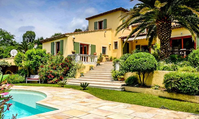 Saint-Paul-de-Vence Villa | Villa de lujo, tranquila ubicación central con aire acondicionado, piscina de sal