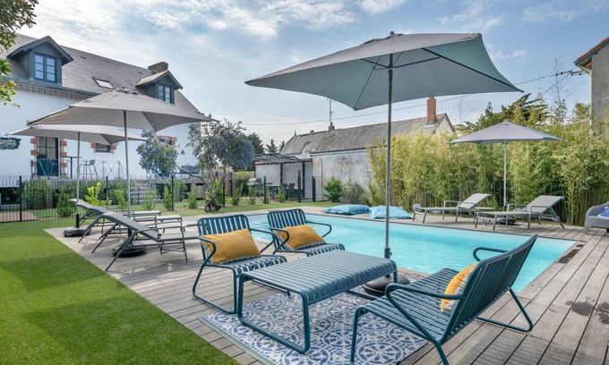 La Baule-Escoublac Casa | Luxury villa with swimming pool, sleeps 10, Pornichet center
