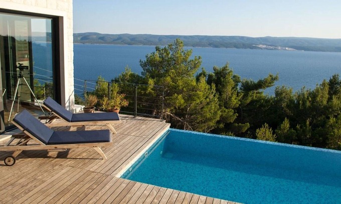 Mimice Villa | Villa Royal Residence Mimice de lujo con piscina privada y vista al mar en Mimice - Omiš