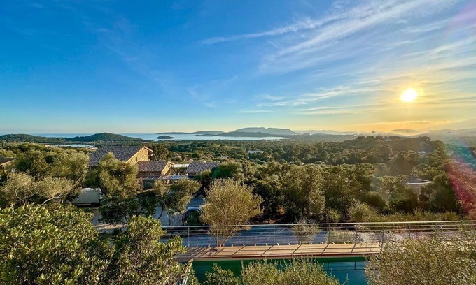 Cirendinu Villa | New villa sheepfold style 6bed 14pers, swimming pool and splendid sea view St Cyprien