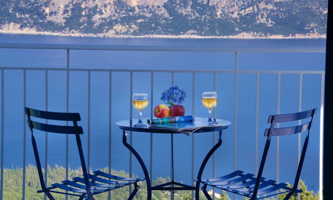 Katsarata Villa | Villa de lujo con impresionantes vistas al mar, piscina privada, cerca de la bahía de Fiskardo