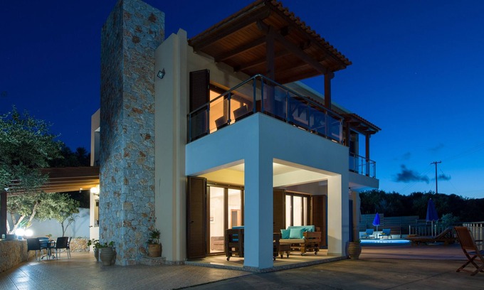 Kolymbari Villa | Villa de lujo con piscina privada, lugar relajante y magnífica vista