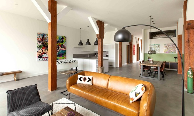 Nordstadt Apartamento | Luxus FW Cityloft Flensburg, Terrasse, Garten, Kamin, Wlan, Waschmaschine, Hund