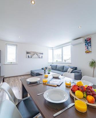 Novaky Apartamento | Luxusný, plne zariadený, súkromný apartmán s klimatizáciou neďaleko historického kúpeľného mesta Bojnice