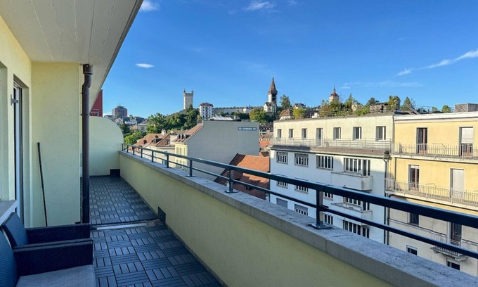 Lucerne Apartamento | Luzern Apartment: Balcony, City Views & Netflix