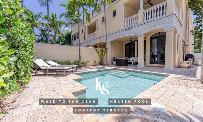 Downtown Fort Lauderdale Casa | Blanca- Walk2LasOlas, HeatedPool, RoofTopTerrace