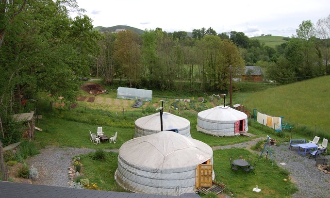 Lanne-en-Baretous Casa | Maïté Yurt-1 a 6 personas-Yurt Camp