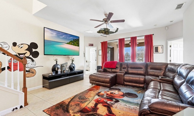 Trafalgar Village Casa | Magical 4BR 4BA Disney-Themed Home w/ Pool & Game Room Near Parks