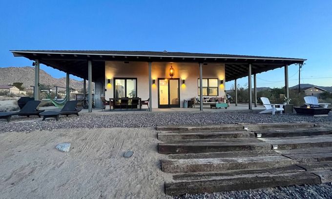 Panorama Heights Casa | Magical Desert Hideaway - with private jacuzzi, fire-pit, walk to park
