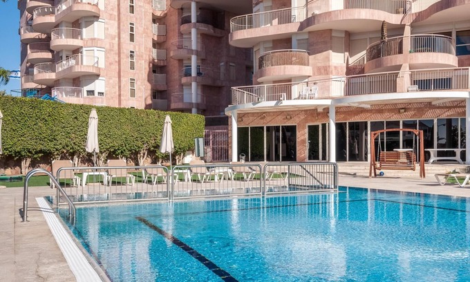 Eilat Apartamento | Amdar 34-Apartamento-Baño con bañera-Vista al Mar
