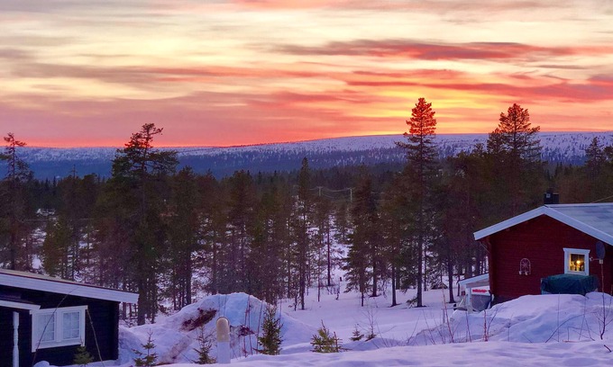 Stoten Complejo | Magical west view in Sälen, 8 beds in 3 bedrooms in cozy spacious log cabin