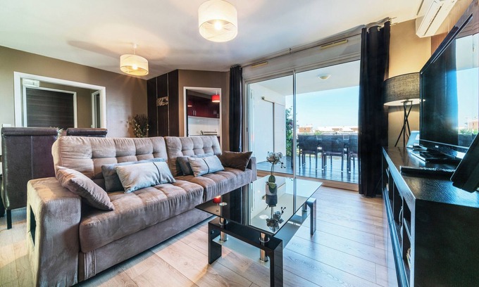Carosse Apartamento | Magnífica estrella T2 con vista al mar, piscina y jardín.