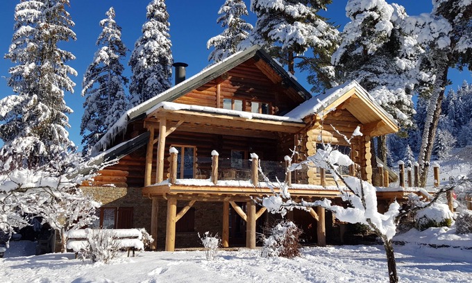 Villard-de-Lans Chalet De Esquí | Magnificent Log Chalet with Sauna in Villard de Lans