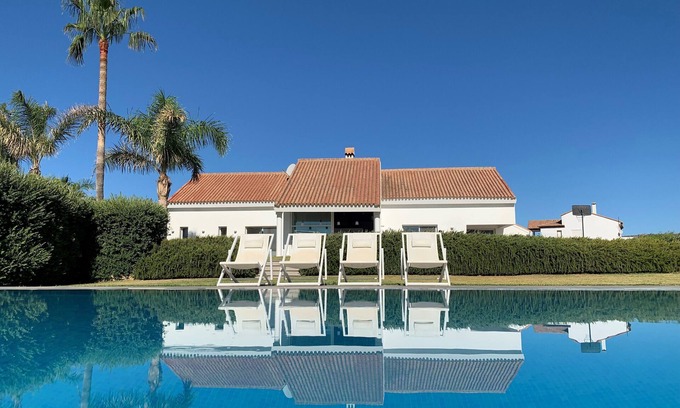 Manilva Villa | Magnífica villa de lujo para 10 a 16 personas. - magníficas vistas al mar y montaña