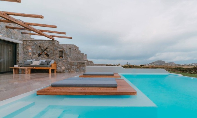 Naxos Villa | Magnificent Naxos Villa | 4 Bedrooms | Villa Zygerria | Private Pool & Outdoor Hot Tub | Agia Anna
