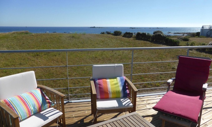 Loctudy Casa | Magnífica con vistas al mar - Casa de alquiler pies en el agua - Loctudy Lesconil