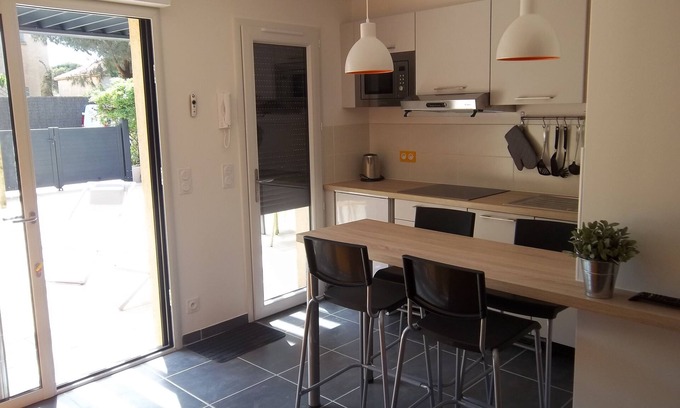 La Capte Apartamento | MAGNIFICENT STUDIO Presqu'île de Giens, with Terrace (17m2), 50m from the sea