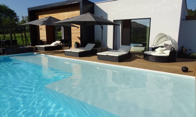 Sainte-Mondane Casa | MAGNIFICA VILLA, piscina climatizada, cerca de las playas DORDOGNE.