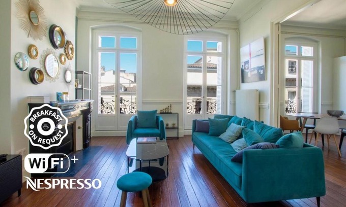Hotel de Ville - Quinconces Apartamento | Magnifique appartement avec 3 chambres en Hypercentre