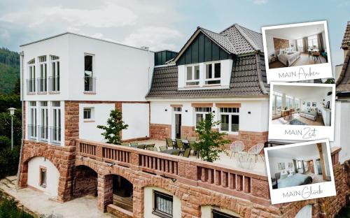 Miltenberg Apartamento | MAINTERRASSE Boardinghouse am Fluss klimatisierte Apartments mit 80qm Terrasse