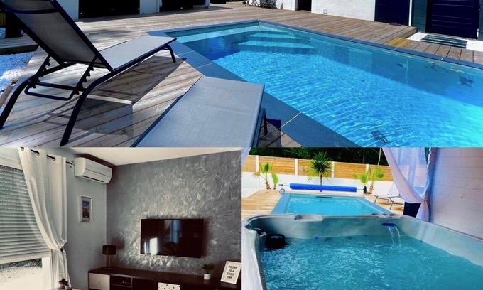 Biscarrosse Casa | Maison à Biscarrosse au Calme Avec Piscine et Jacuzzi