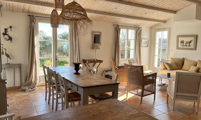 La Couarde-sur-Mer Casa | Maison 5 min de l'océan avec jardin