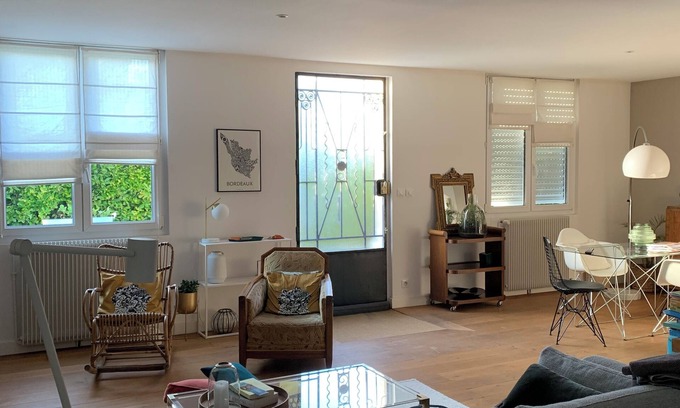 Le Bouscat Casa | Maison Ancienne Type Échoppe Bordelaise Avec Jardin Près du Parc Bordelais