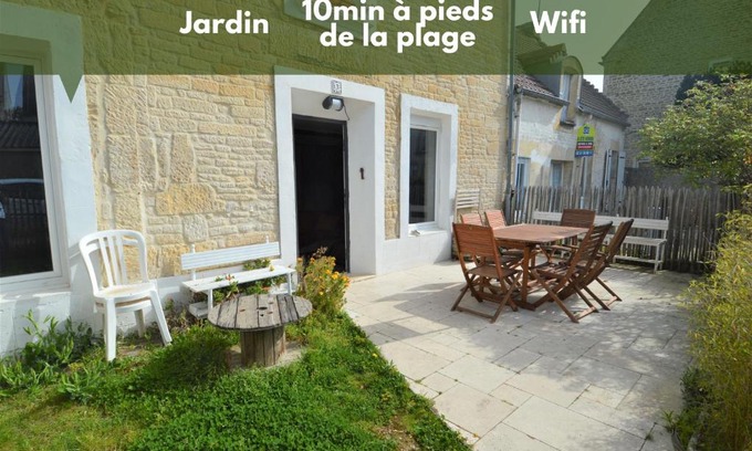 Luc-sur-Mer Casa | Maison,appartement de charme bord de mer - Avec jardin et wifi