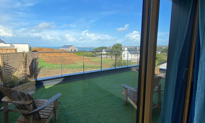 Tredrez-Locquemeau Casa | Maison Bois vue mer