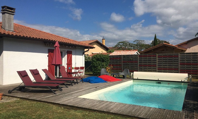 Tarnos Casa | Maison Confort 3 Chambres Piscine- 6 Couchages, Tarnos Limite Pays Basques