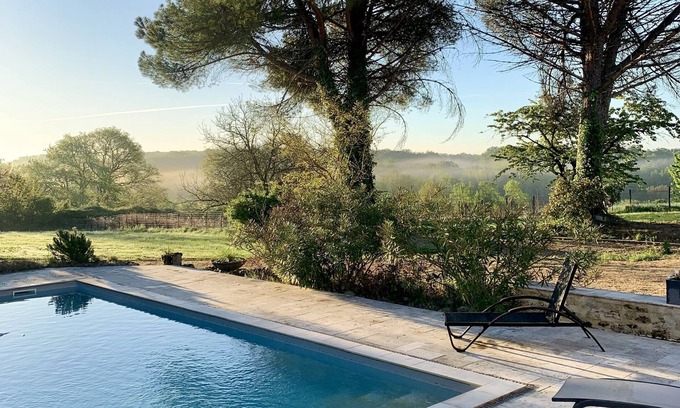 Fosses-et-Baleyssac Casa | Maison DE Campagne Avec Piscine ET Parc Arbore