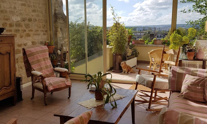 Meulan-en-Yvelines Casa | Maison de Ville, Jardin et Terrasse. 50 min de Paris en Train. Ideal Pendant JO