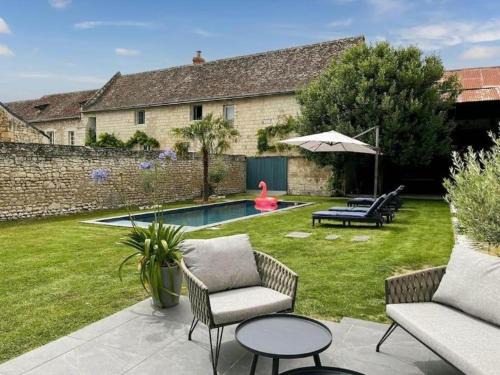 Tavant Casa | Maison de village sud Touraine avec piscine proche Chinon Azay